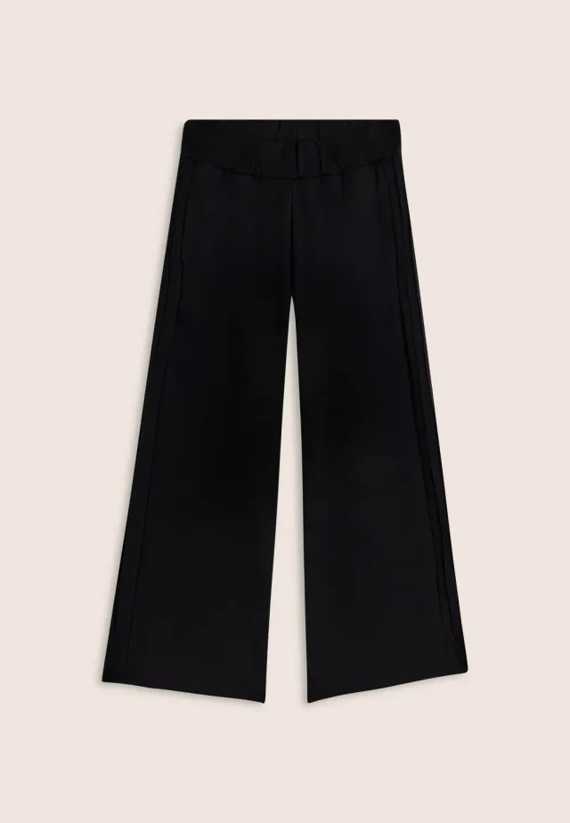 Freddy Kinder Sporthose Wide Leg Baumwolle Schwarz
