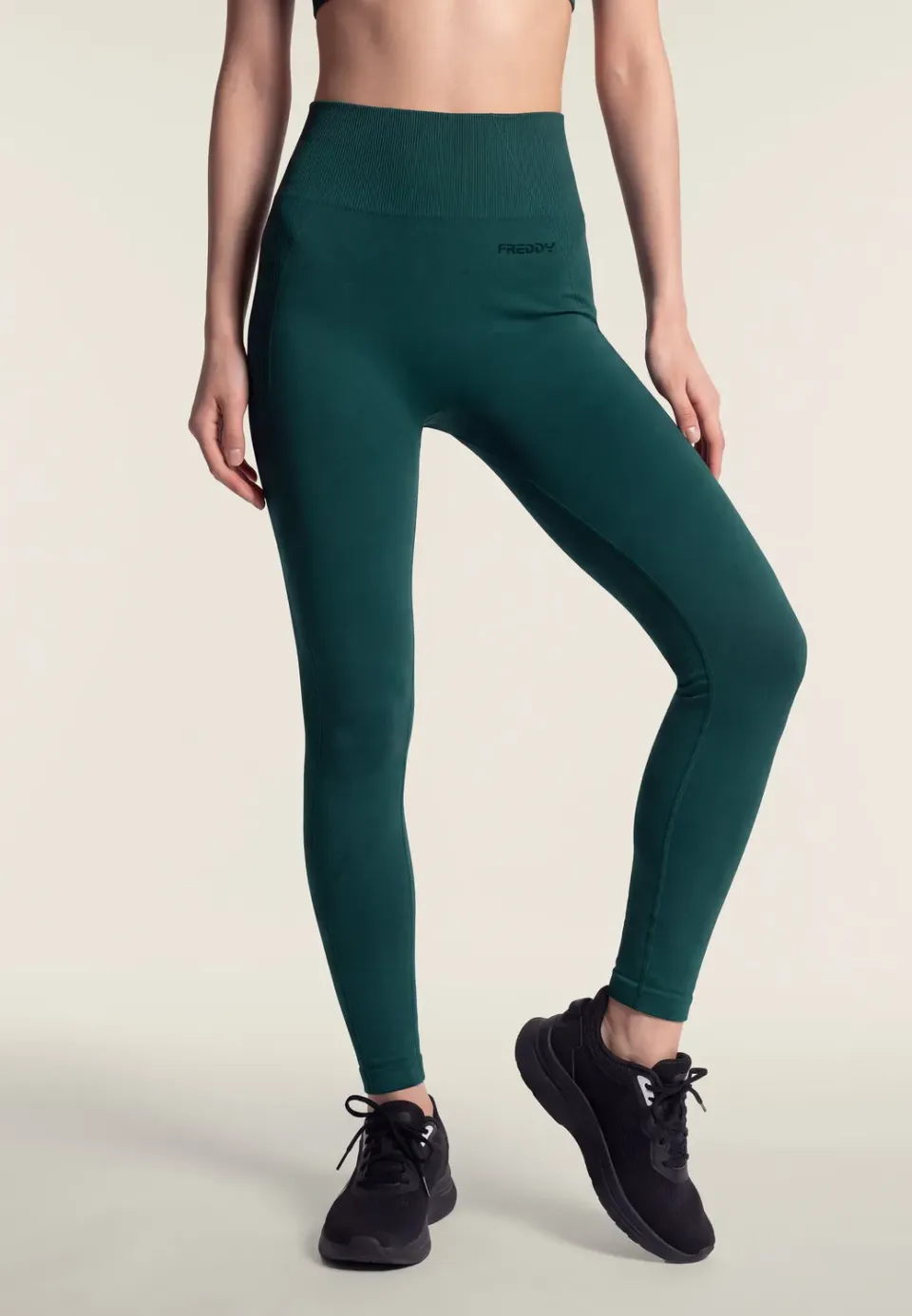 Freddy Seamless 7/8 Leggings Damen Schwarz High Waist