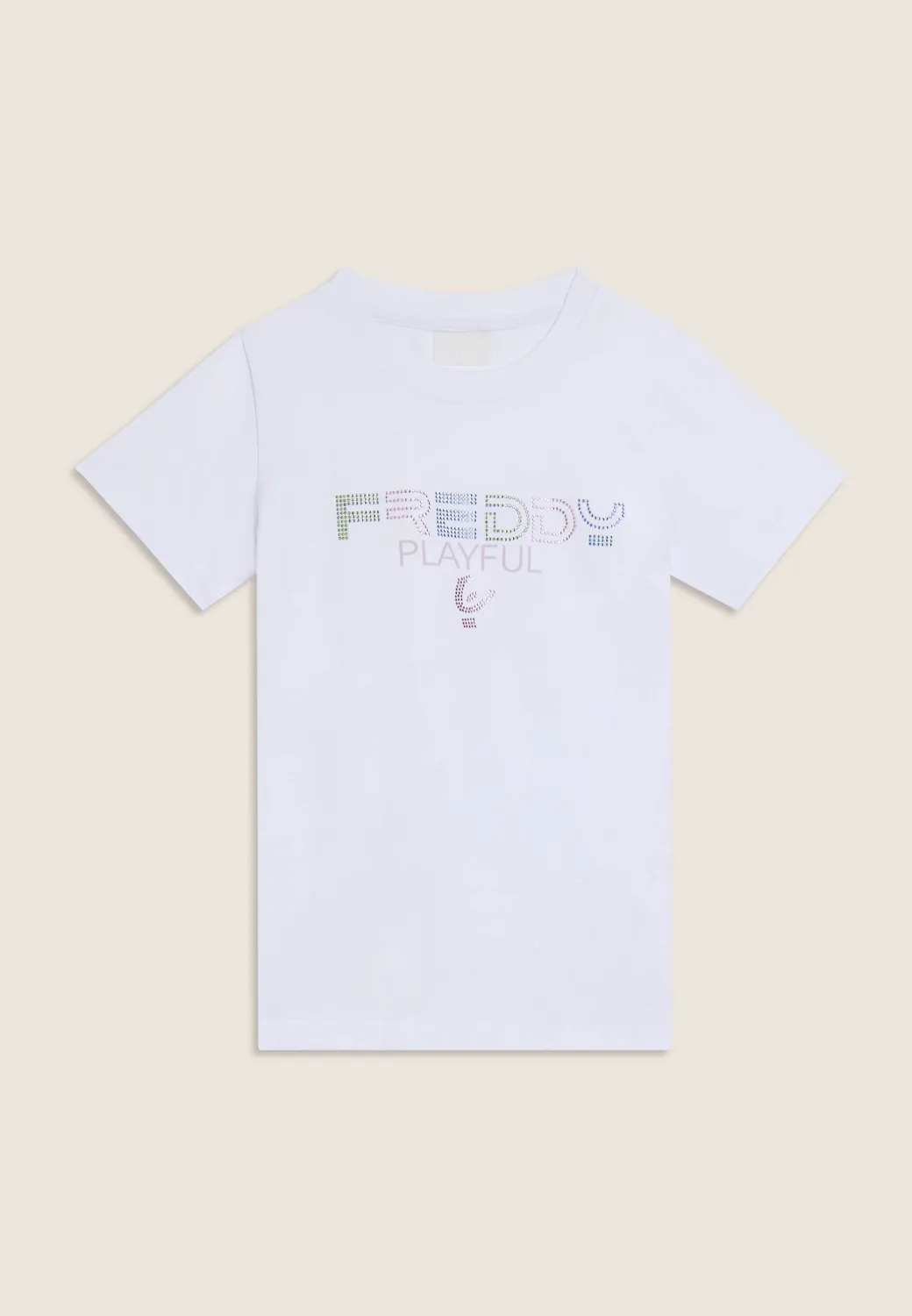 Freddy Playful T-Shirt Mädchen weiß Strass