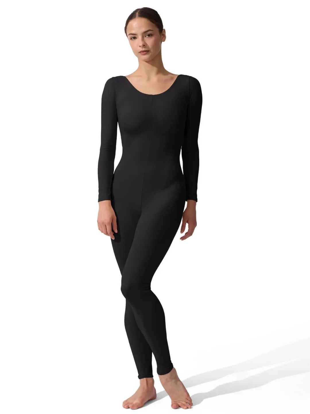 Capezio Team Basics TB114 Langarm Unitard Schwarz Nylon