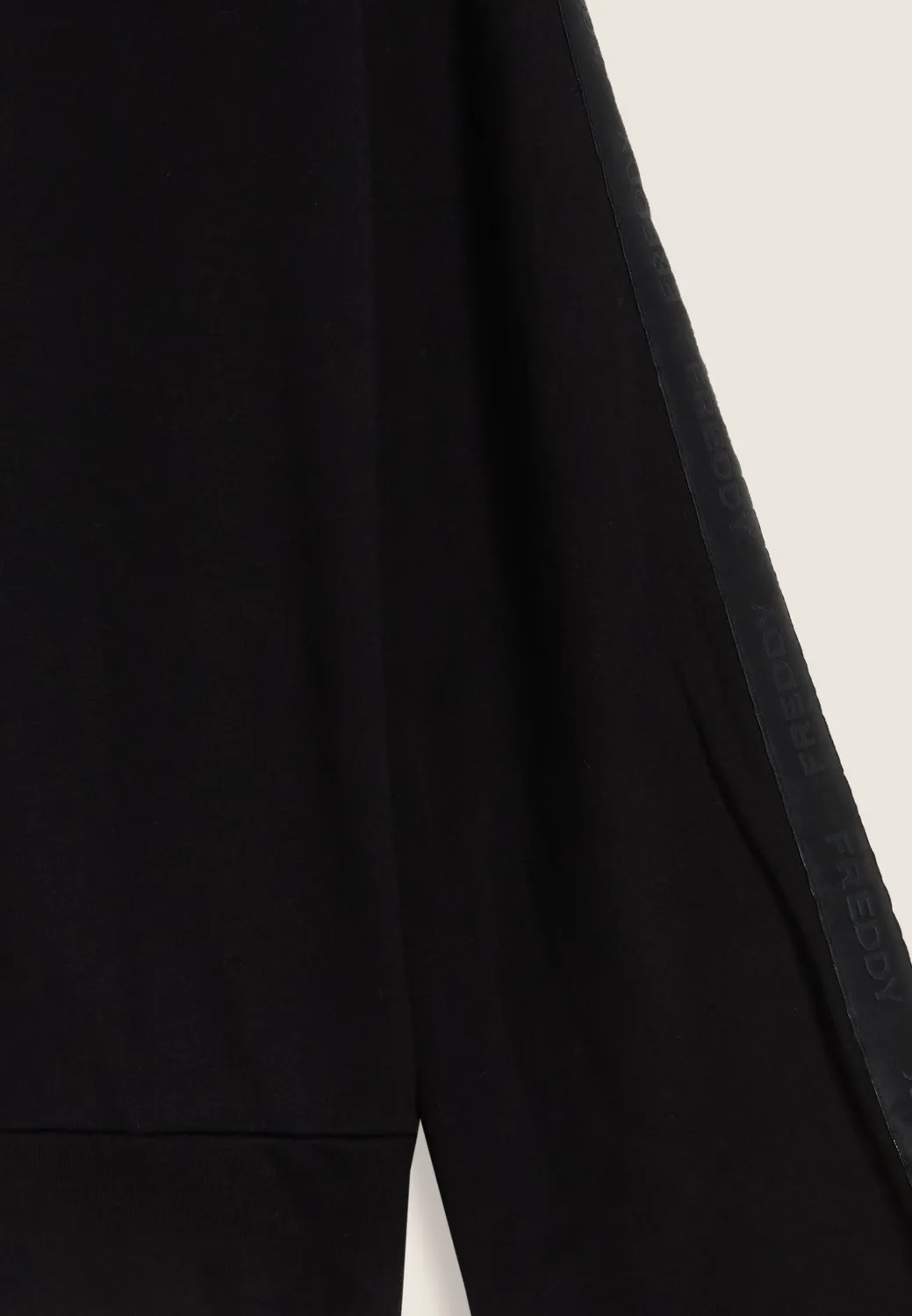 Freddy Hoodie Damen Kapuze Logoband Nero weich