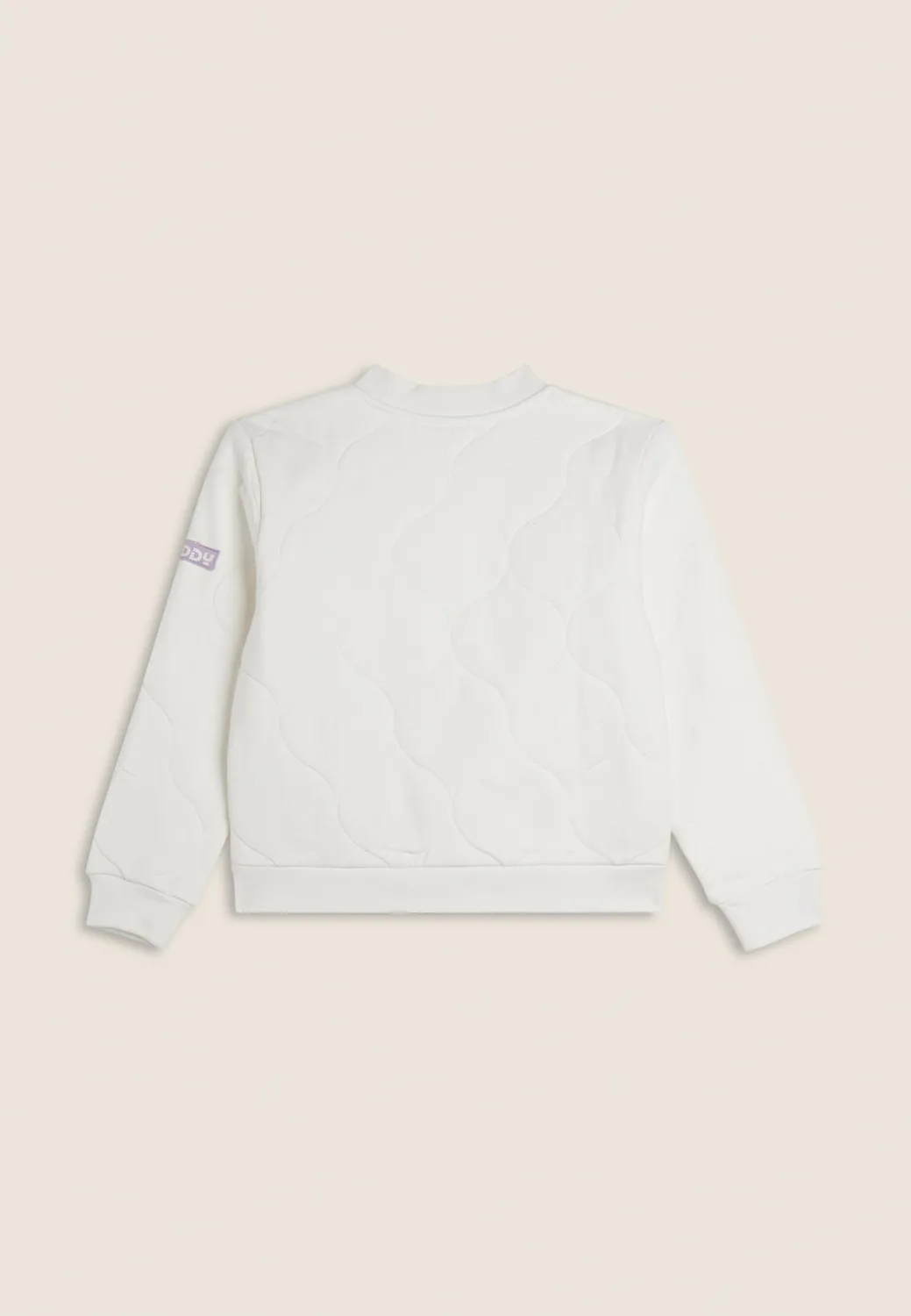 Freddy Mädchen Sweatjacke Weiß Bomber Full-Zip