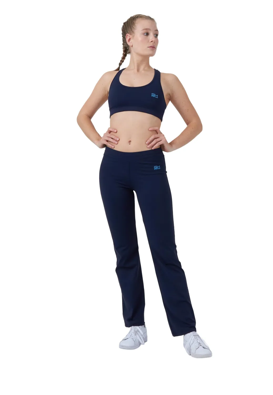 SPORTKIND Flare Jazzpants M Sporthose schwarz blickdicht