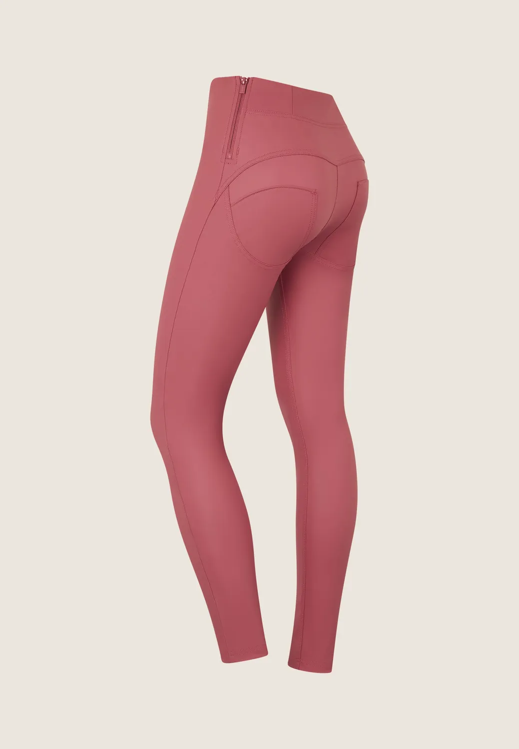 Freddy WR.UP Kunstleder-Leggings schwarz hoher Bund