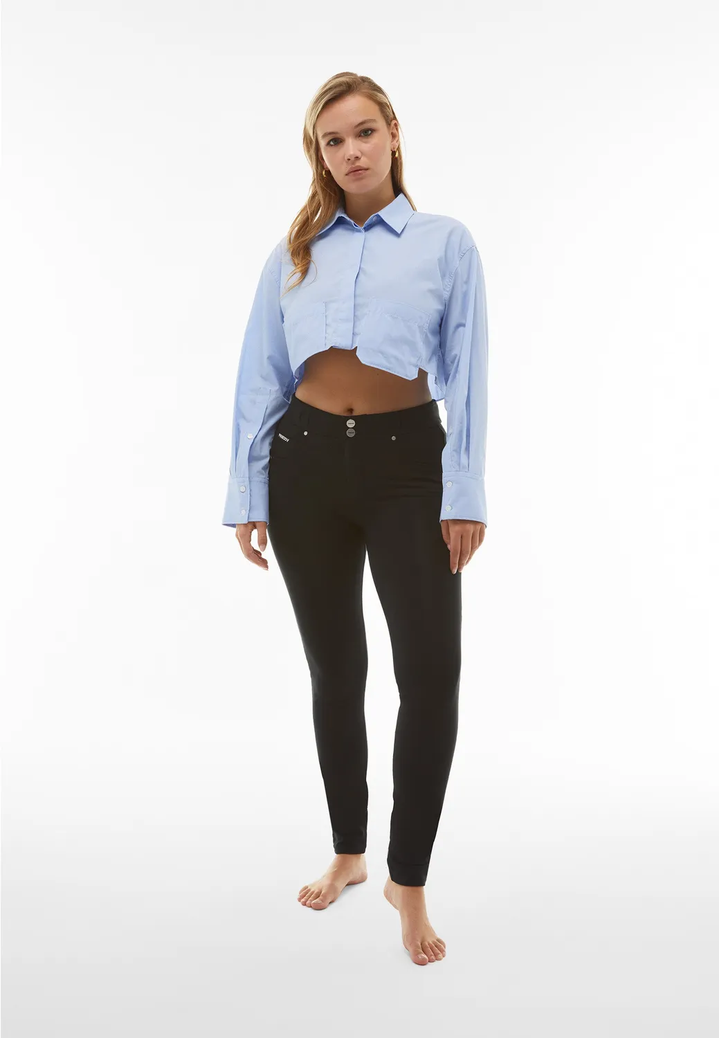 Freddy N.O.W. Skinny Hose Schwarz Bio-Jersey