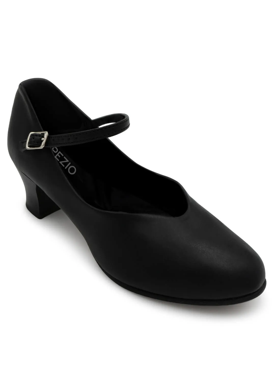Capezio Jr. Footlight 550 Charakterschuhe Schwarz 1,5 Zoll
