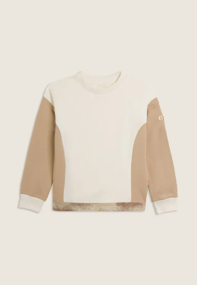 Freddy Junior Girocollo Comfort Sweatshirt buttercream