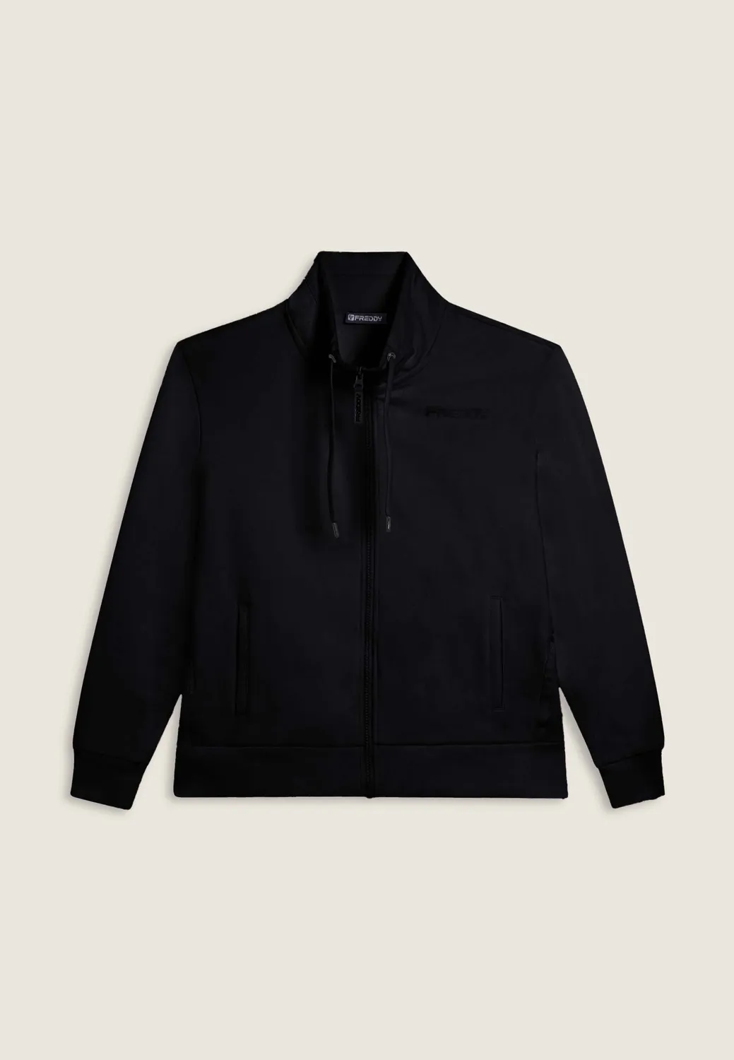Freddy MOV Full-Zip Sweatjacke anthrazit Stehkragen