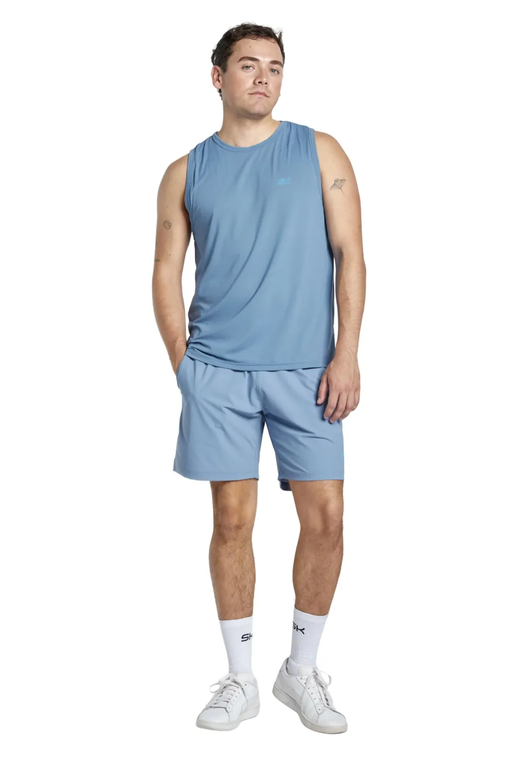 SPORTKIND Tank Top Herren Navy Blau ärmellos