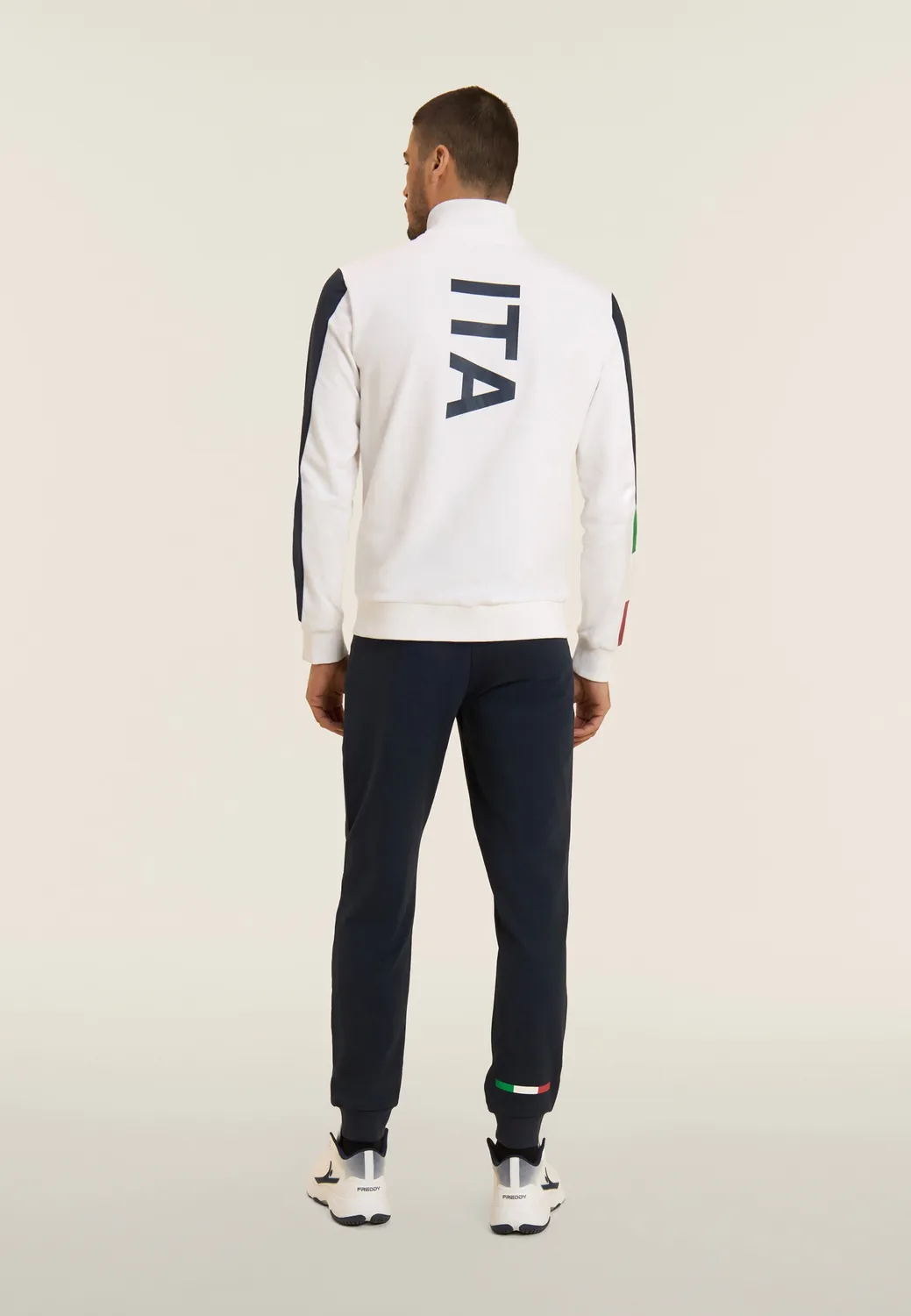 Freddy Italia FGI Full Zip Trainingsanzug Weiß-Blau