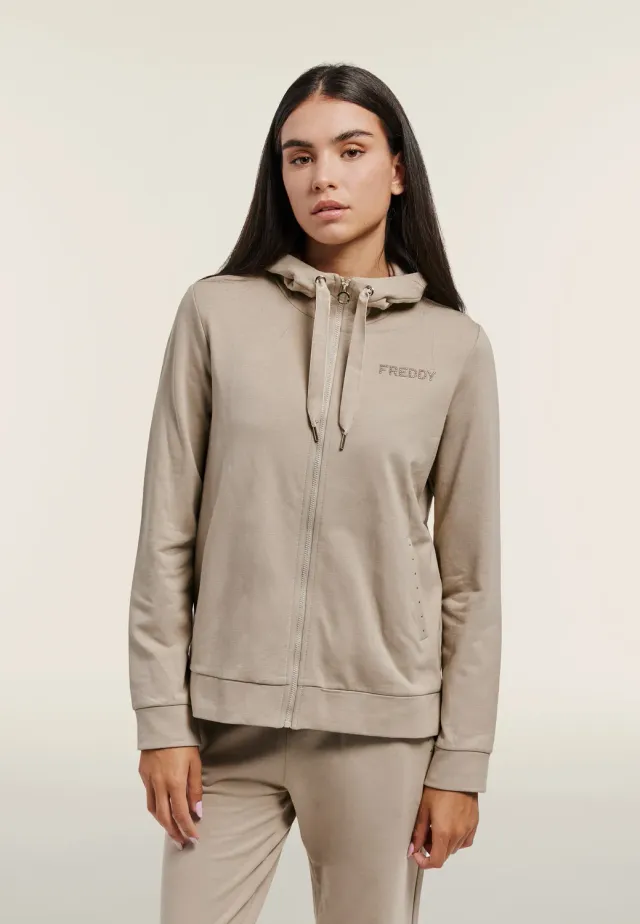 Freddy Maxi Logo Hoodie Schwarz Gold