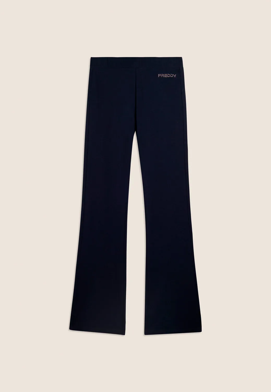 Freddy Leggings Schlag Baumwolle Schwarz Regular Waist