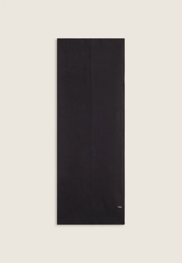 Freddy Schal Rippstrick Logo Forged Iron 185 cm