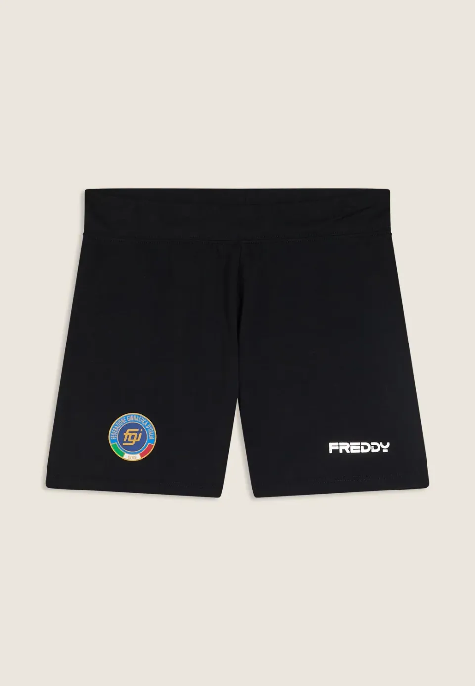 Freddy FGI Shorts Damen Schwarz Baumwolljersey Eng