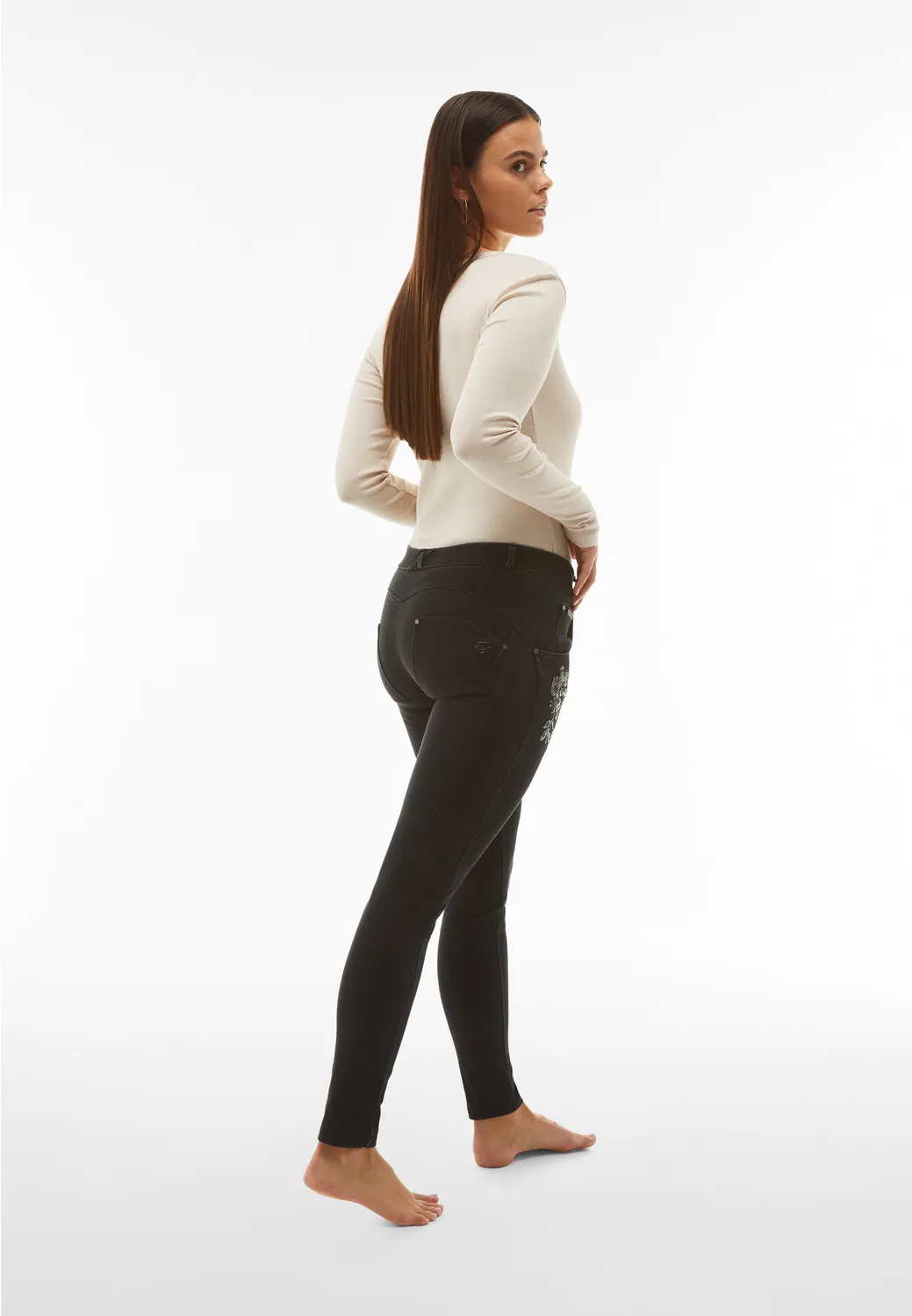Freddy WR.UP Push-up Jeans J7N schwarz superskinny