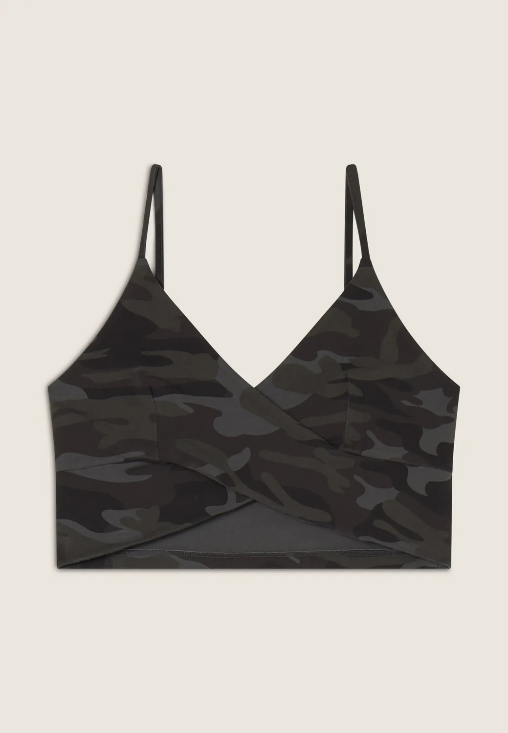 Freddy Camo Cropped Top Damen mit Front-Kreuzung