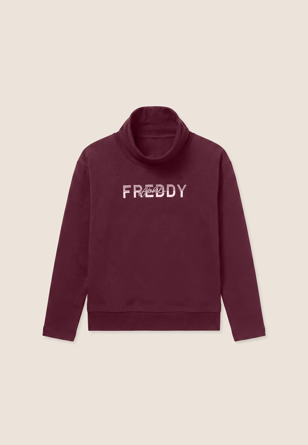 Freddy 2-in-1 Sweatshirt Schwarz hoher Kragen