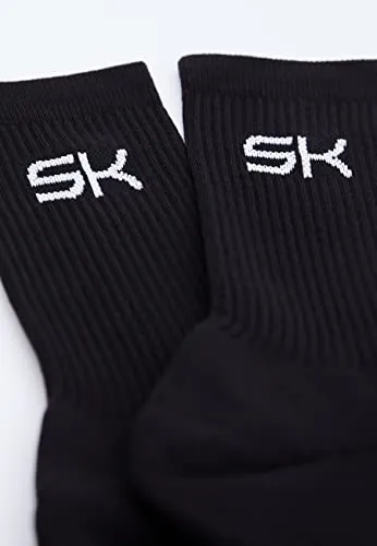 SPORTKIND Tennis Sportsocken lang Schwarz 45-47