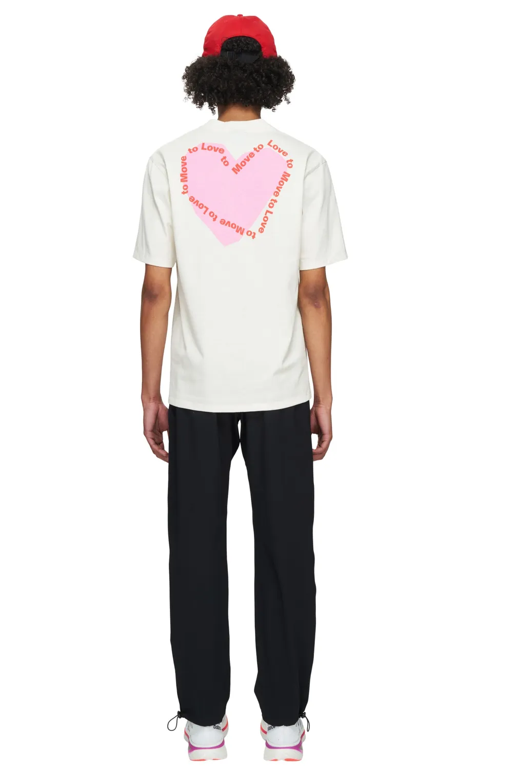UNNA Heart T-shirt Herren T-Shirt Vanilla White Baumwolle