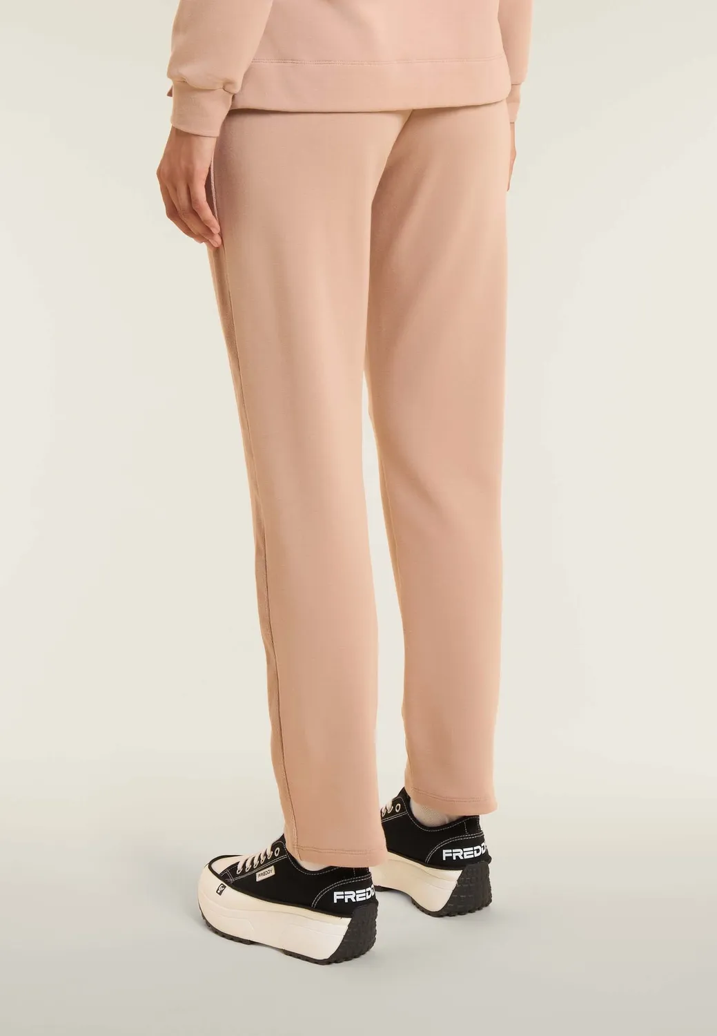 Freddy Sporthose Damen Schwarz Samt Modal Warm