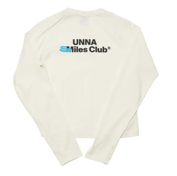 UNNA Smiles Club Tee LS W Longsleeve Vanilla White Bio-Baumwolle