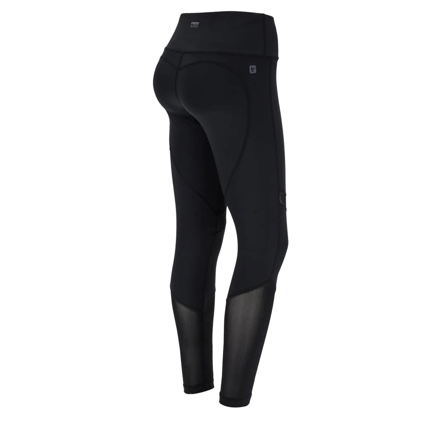 Freddy SuperFit Leggings Schwarz 7/8 Mesh blickdicht