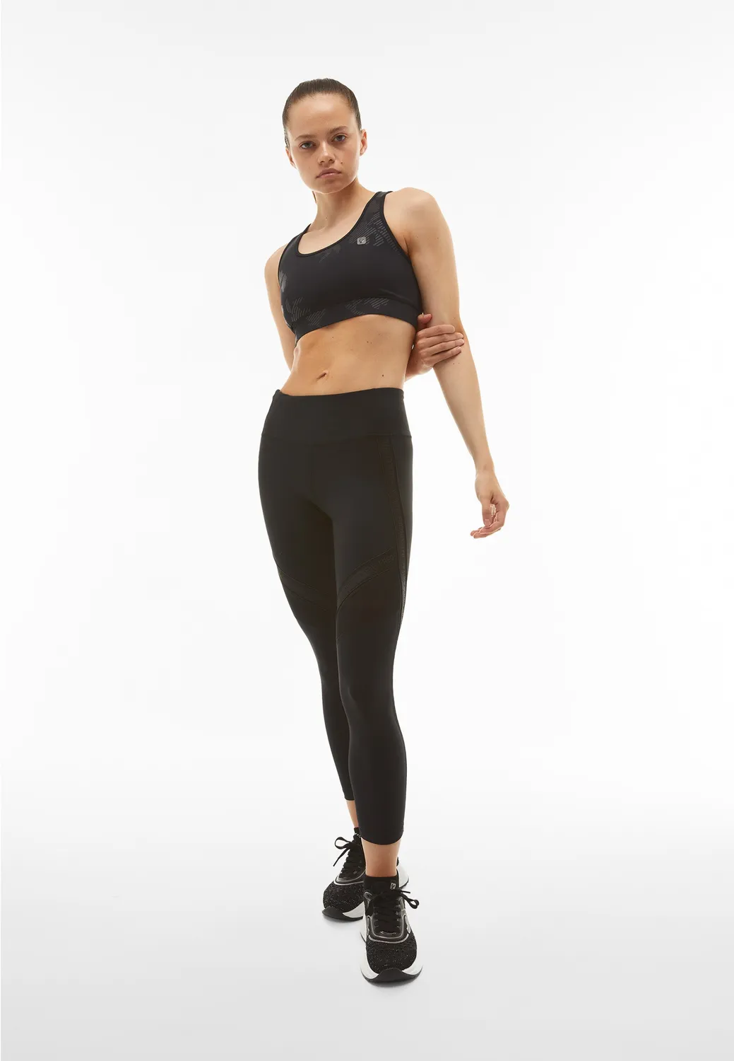 Freddy SuperFit 7/8 Leggings Mesh Nero modellierend