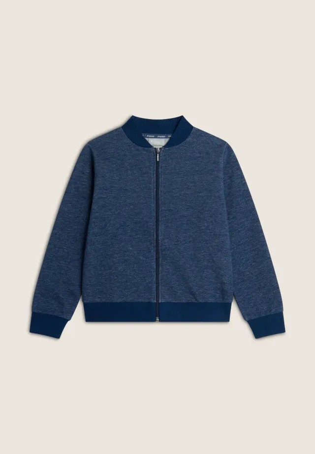 Freddy Kinder Sweatjacke Denim Mélange Zip Multicolor fürs Training