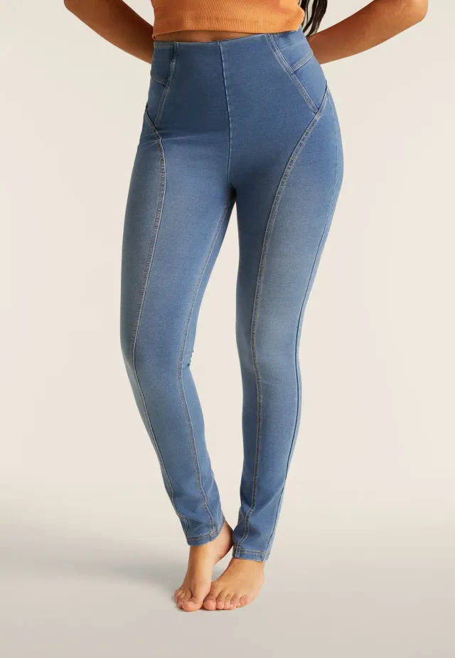 Freddy N.O.W. Skinny Jeggings High Waist Schwarz Denim