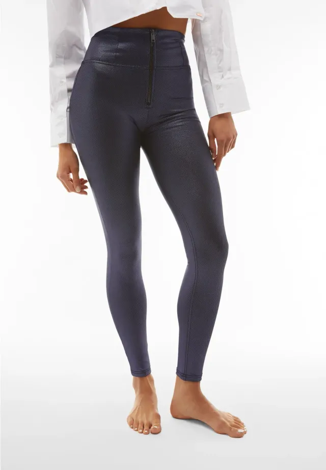 Freddy WR.UP Push-up Hose schwarz Metallic hoher Bund