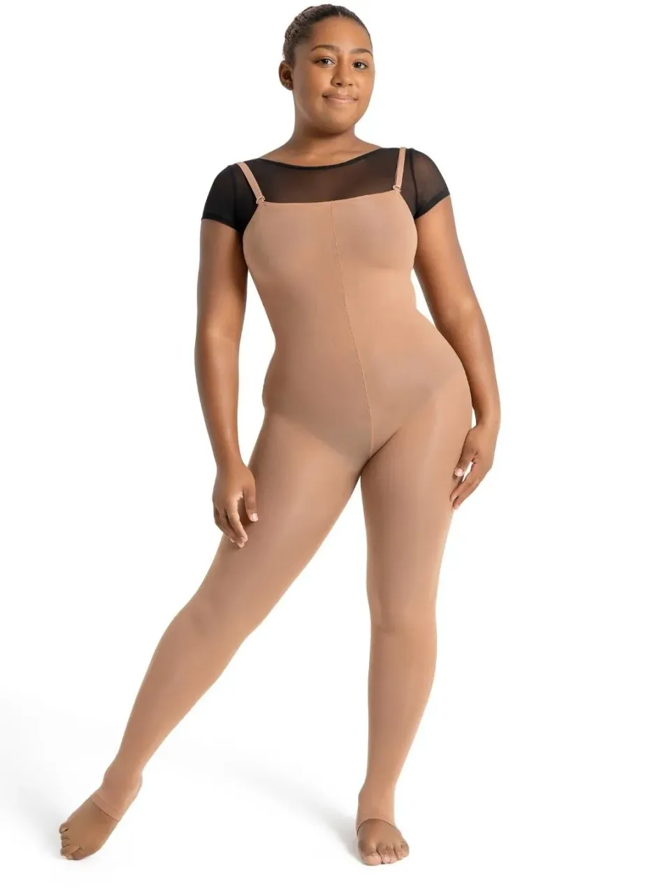 Capezio Ultra Soft 1819W Stirrup Body Tight Schwarz Steg