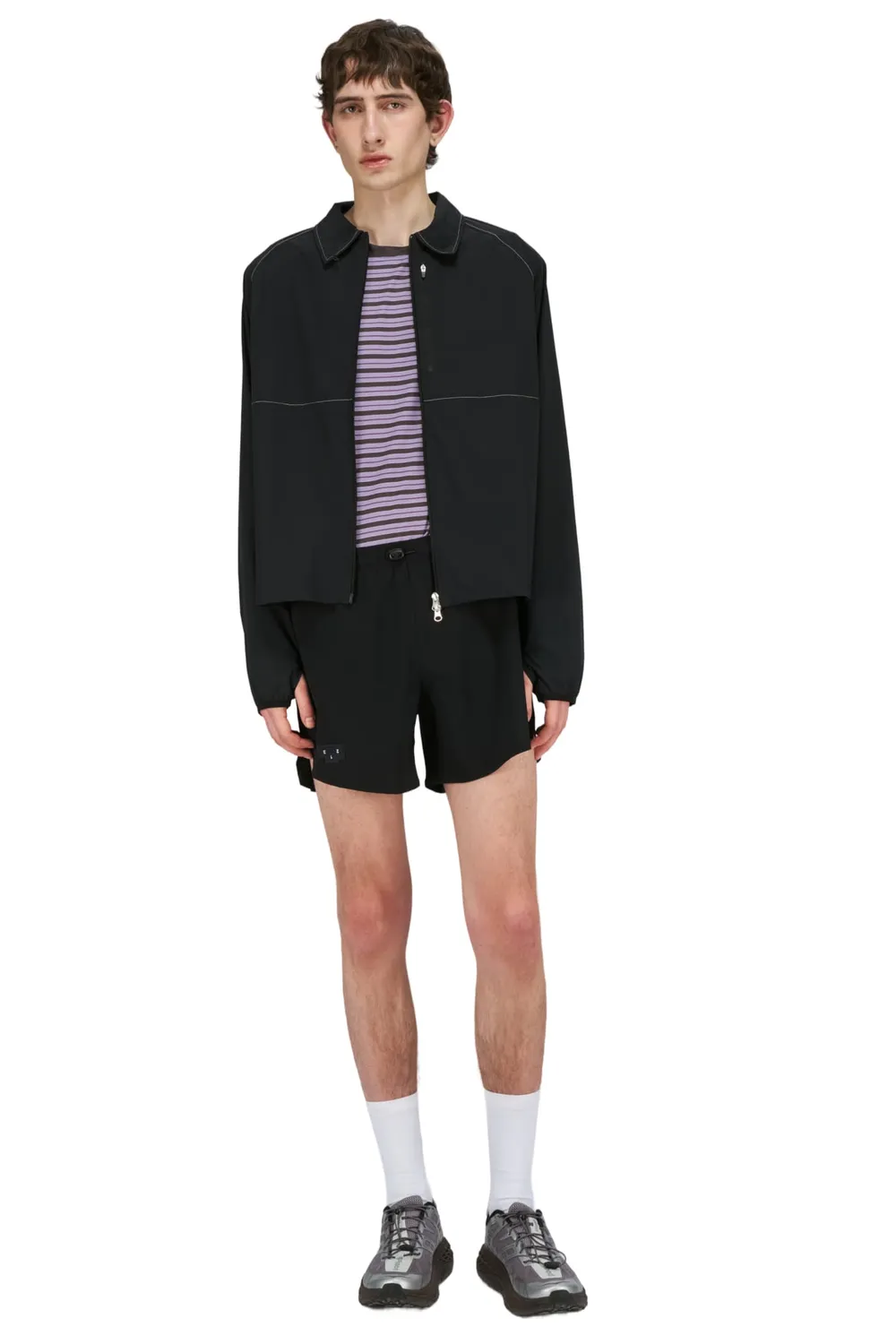 UNNA Run Wild Shirt Overshirt Herren Schwarz elastisch