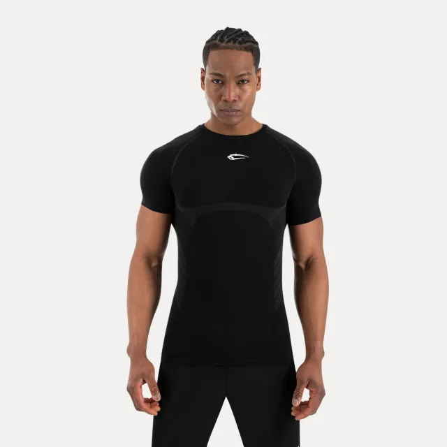 Smilodox Carnos Kompression T-Shirt Schwarz eng