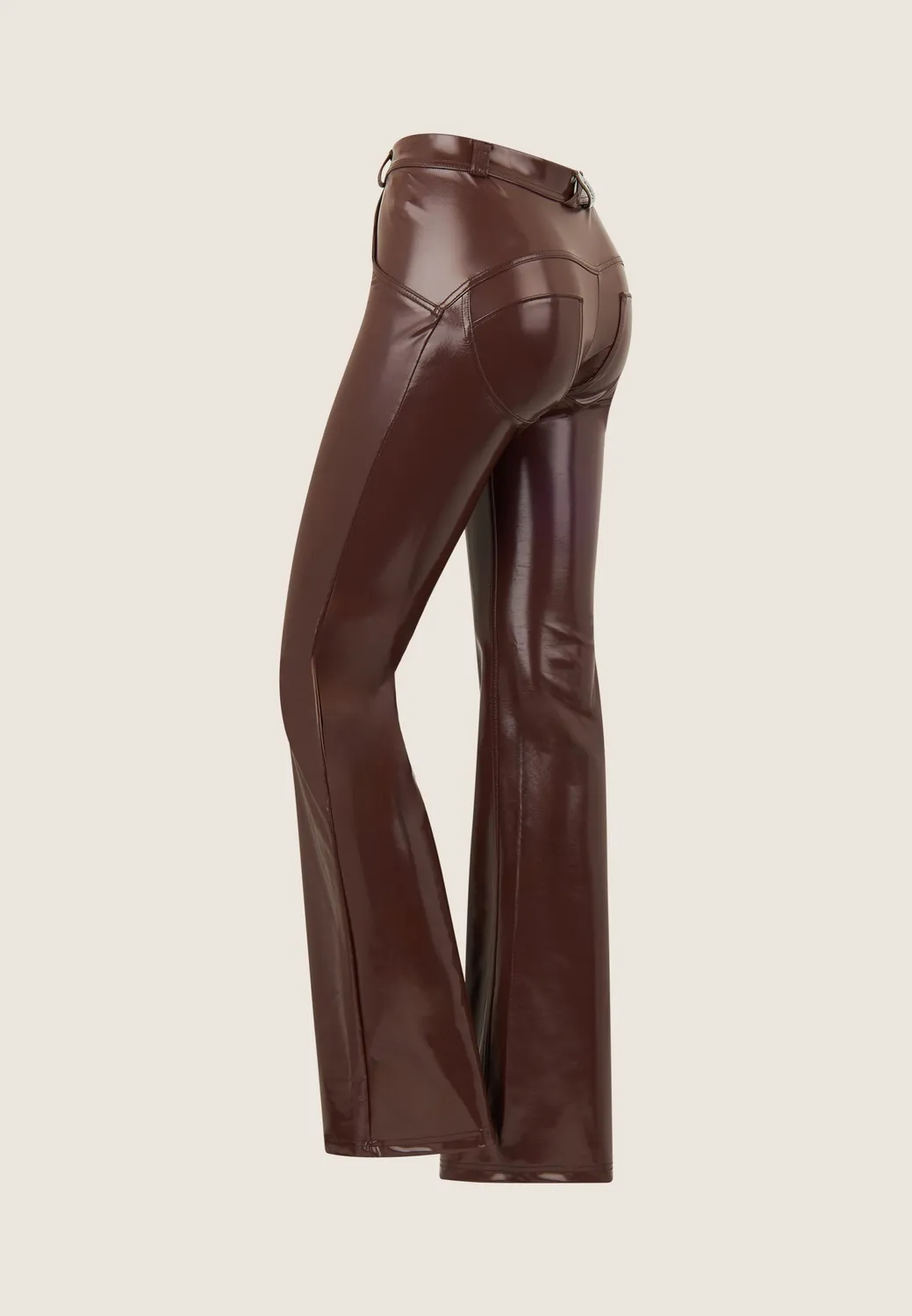 Freddy WR.UP Flare-Hose Latex Schwarz Regular recycelt