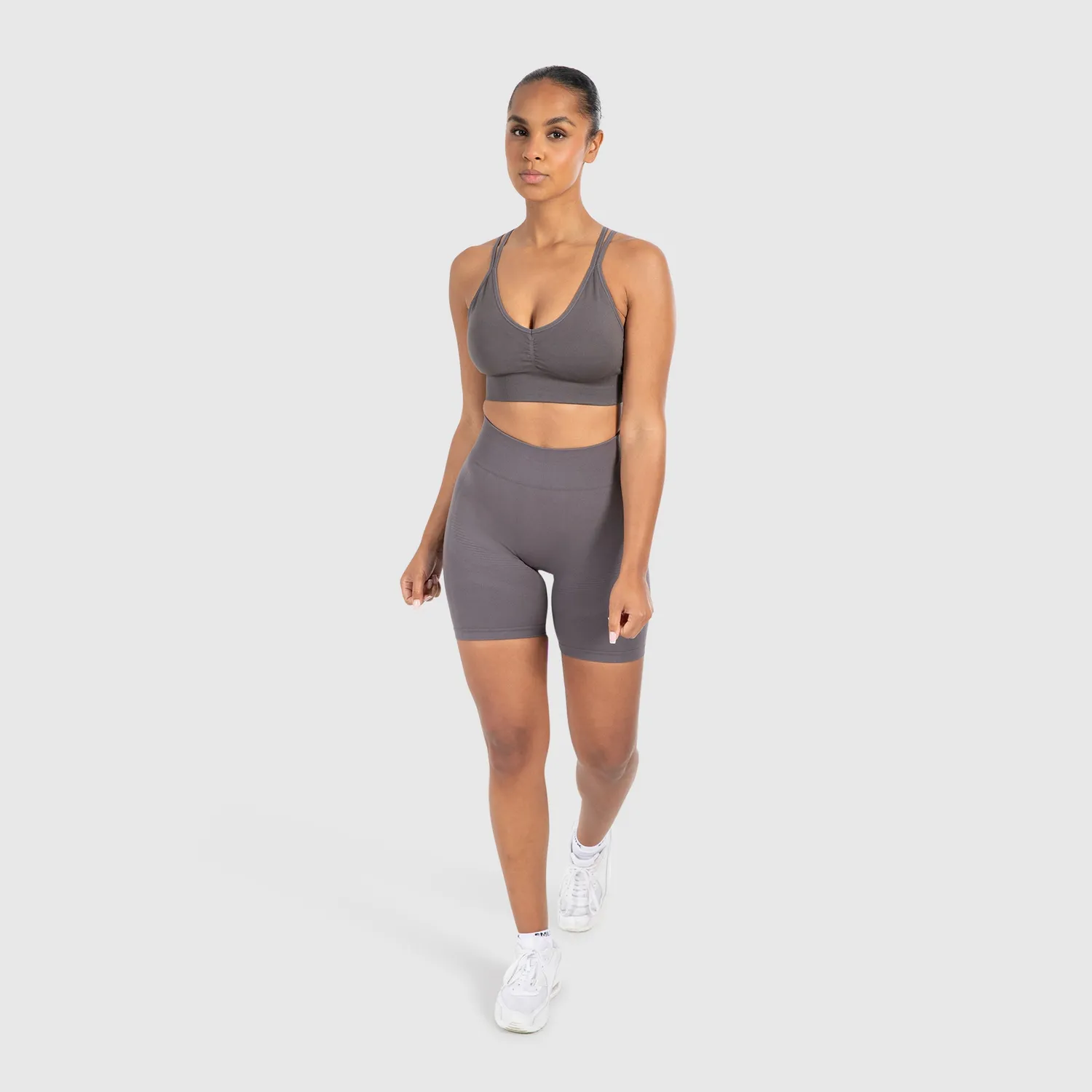 Smilodox Sorea Katrin Sport-BH Schwarz V-Ausschnitt