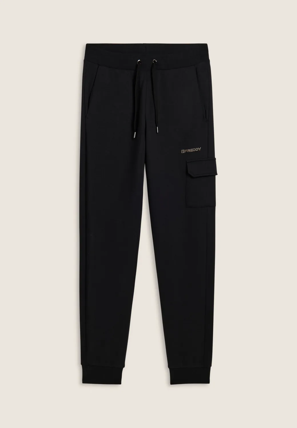 Freddy Cargo Jogginghose Herren Baumwolle Jet Black