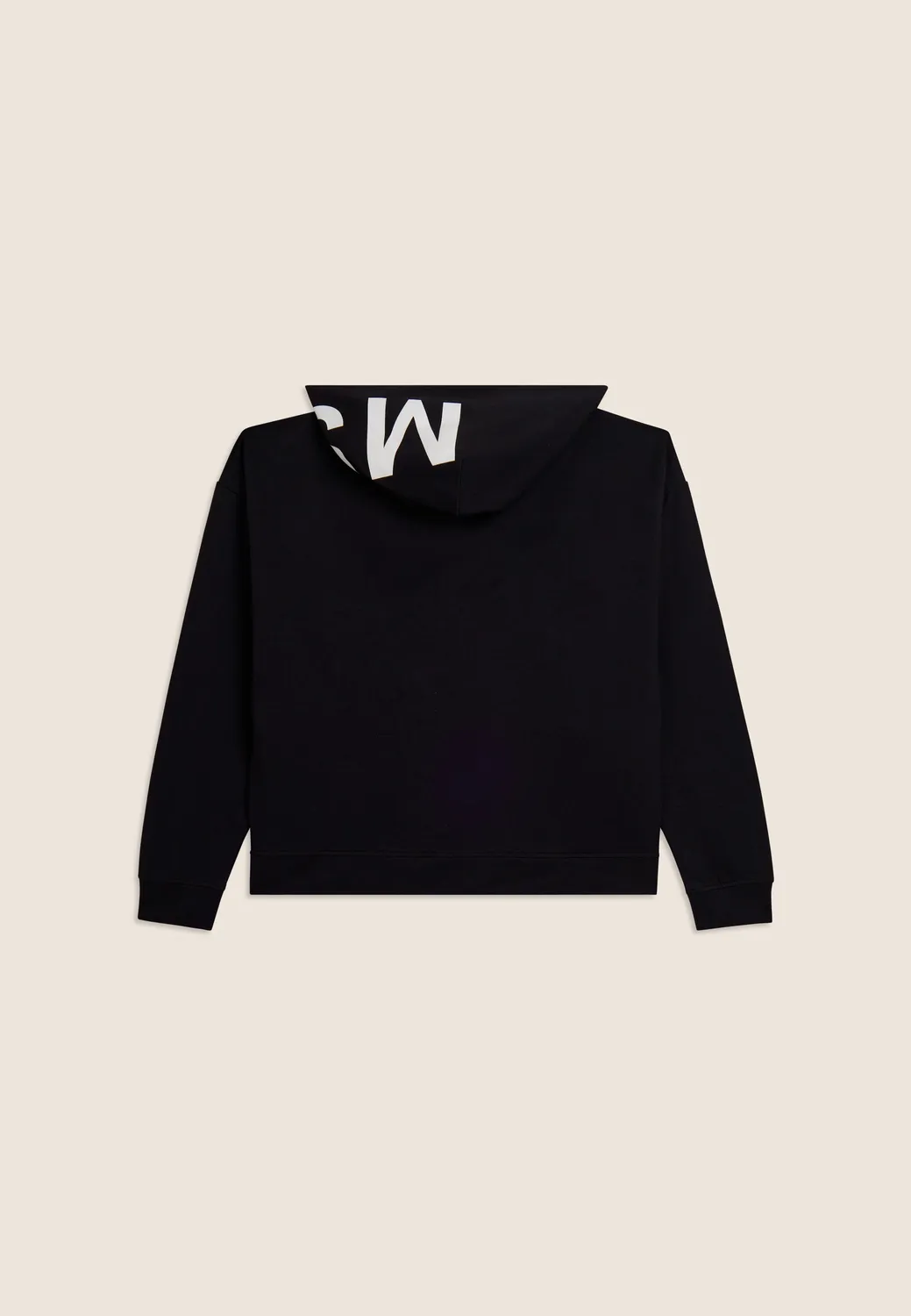 Freddy MST Cropped Hoodie mit Zip Schwarz French Terry