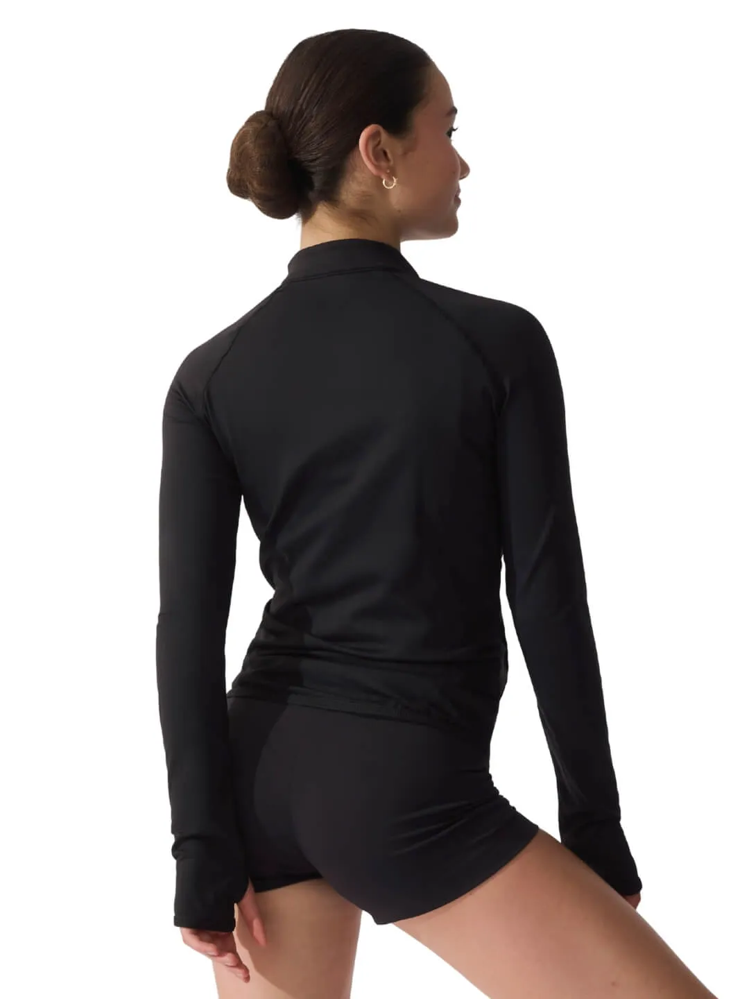 Capezio Studio Collection Jacke Schwarz Kinder Tactel