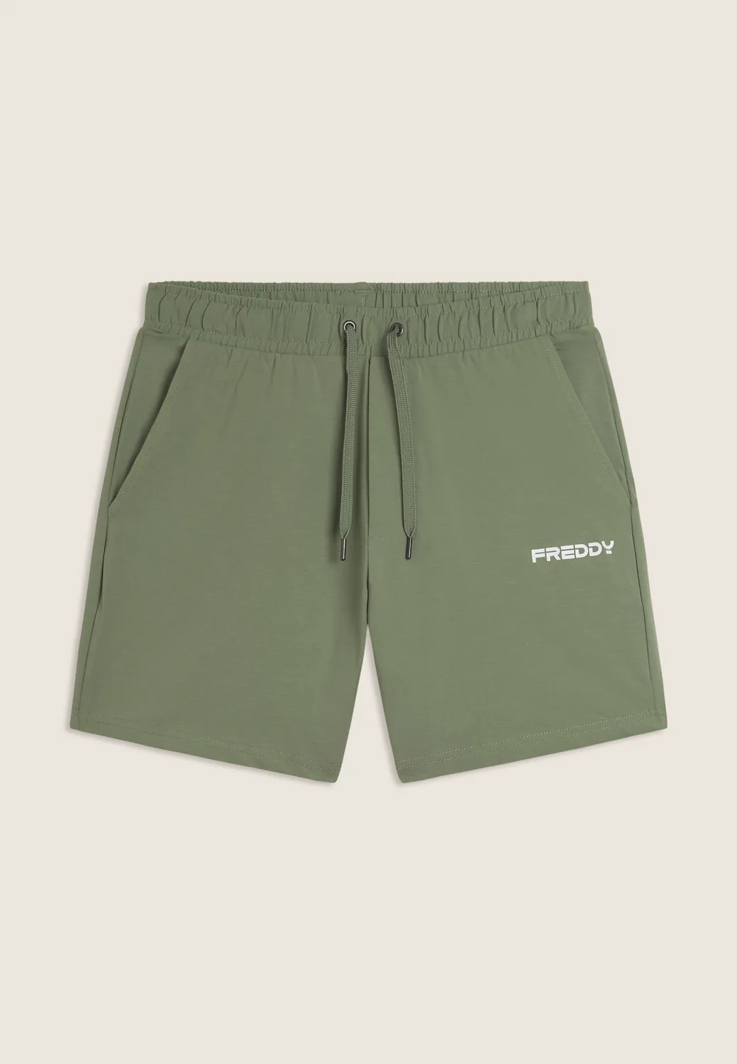 Freddy Shorts Bermuda Schwarz Heavy-Jersey stretch