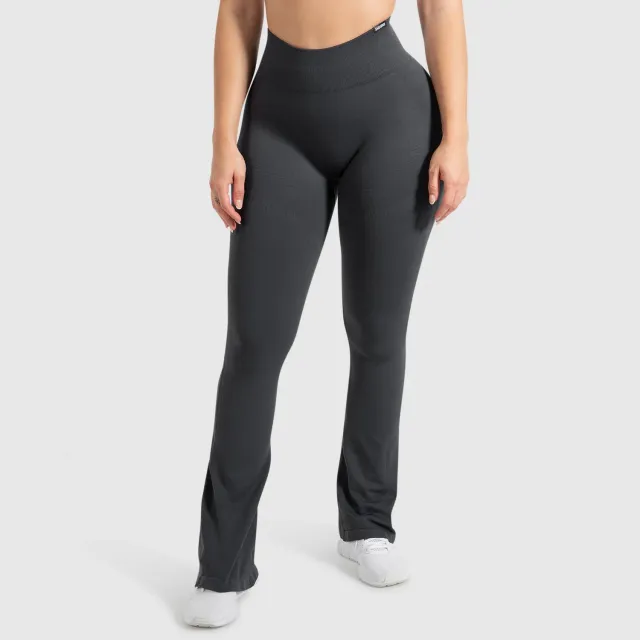Smilodox Cetrina Aylin Scrunch Schlaghose Schwarz Flare