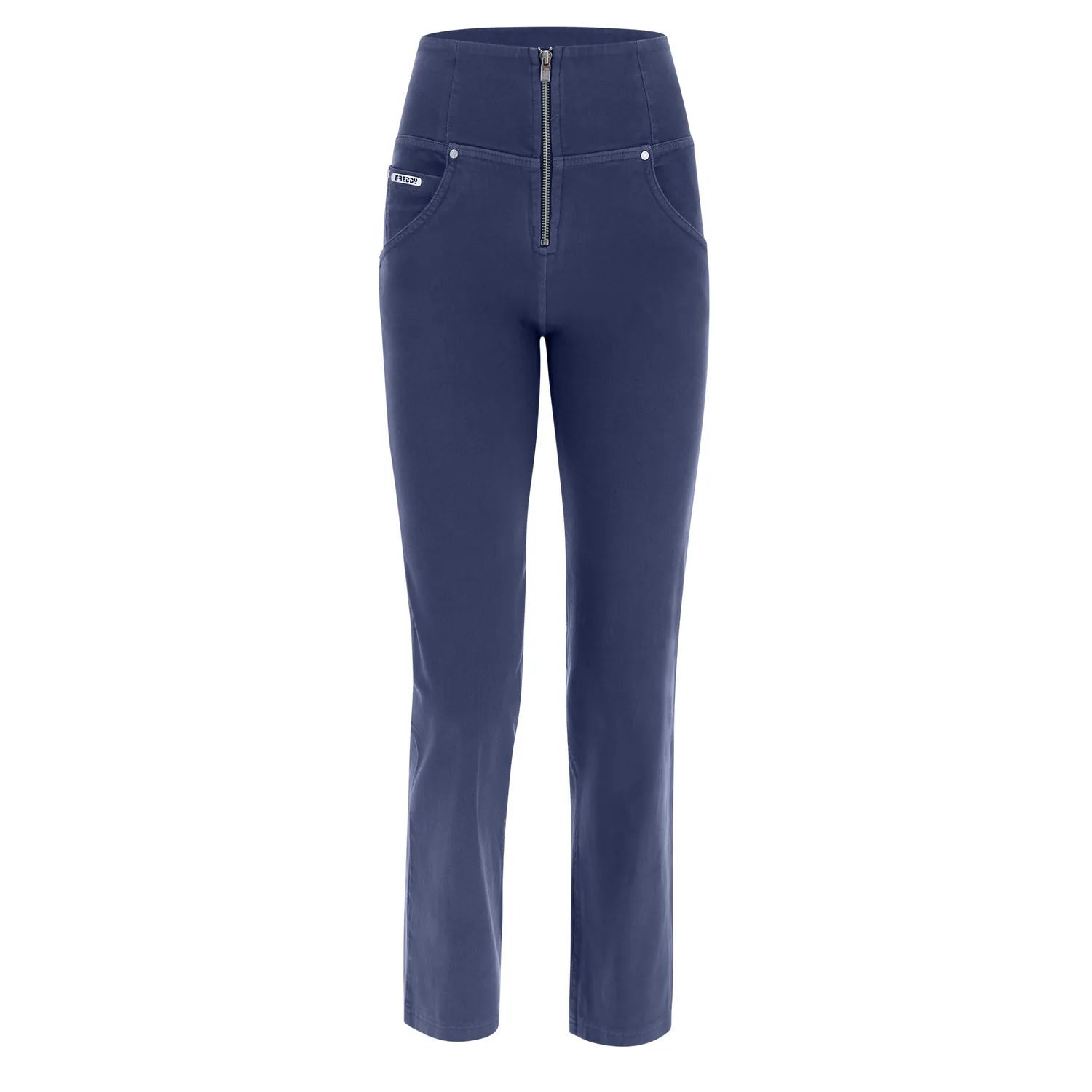 Freddy WR.UP Hose Wide Cropped Indigoblau Push-up