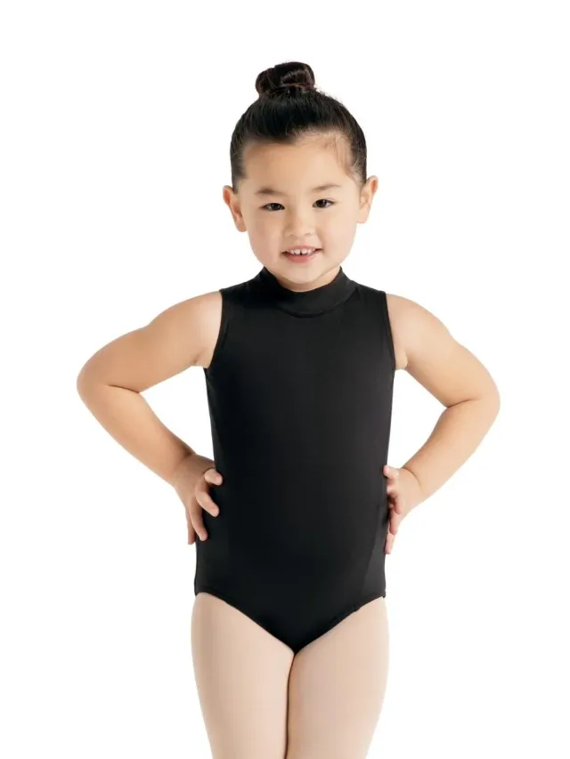 Capezio Studio SE1025C Ballettanzug Mädchen Schwarz High Neck