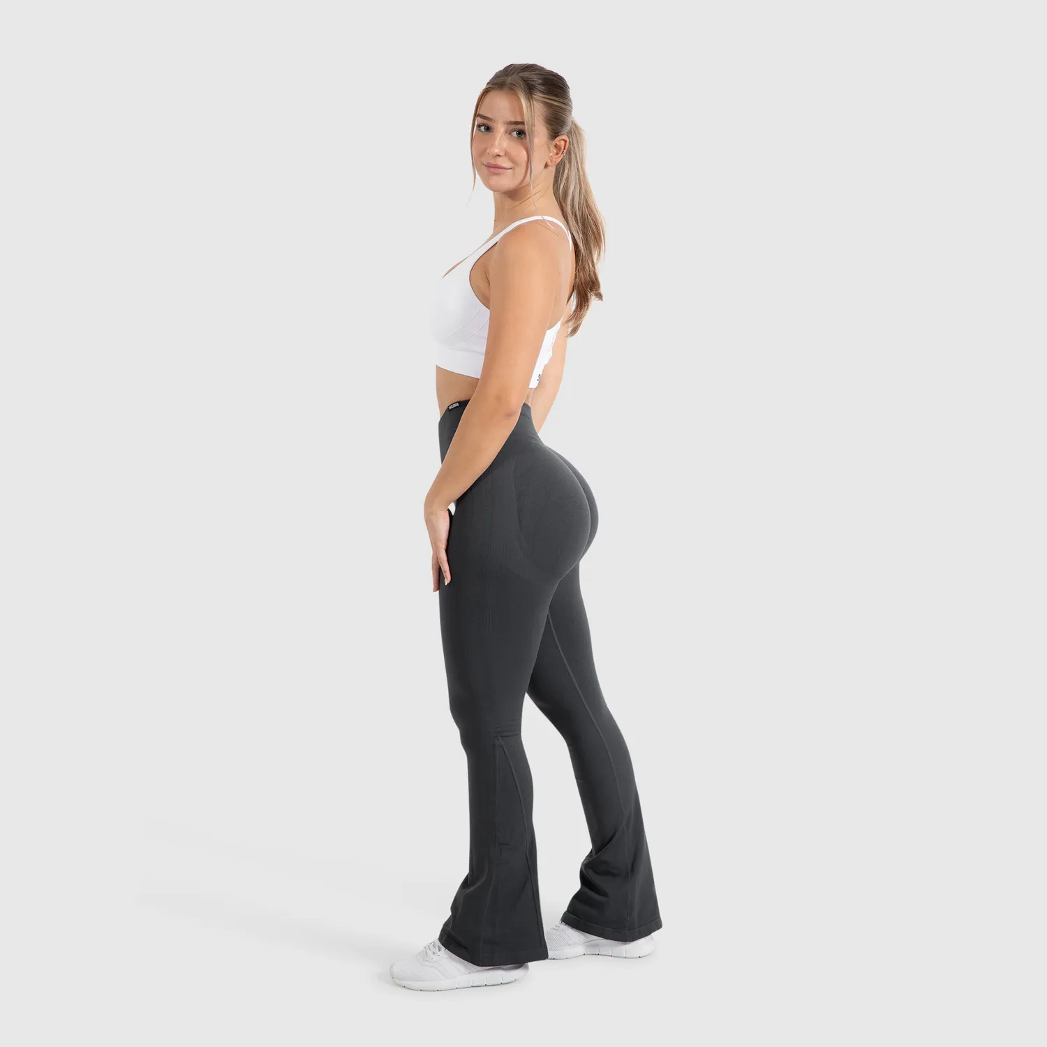 Smilodox Cetrina Aylin Scrunch Schlaghose Schwarz Flare