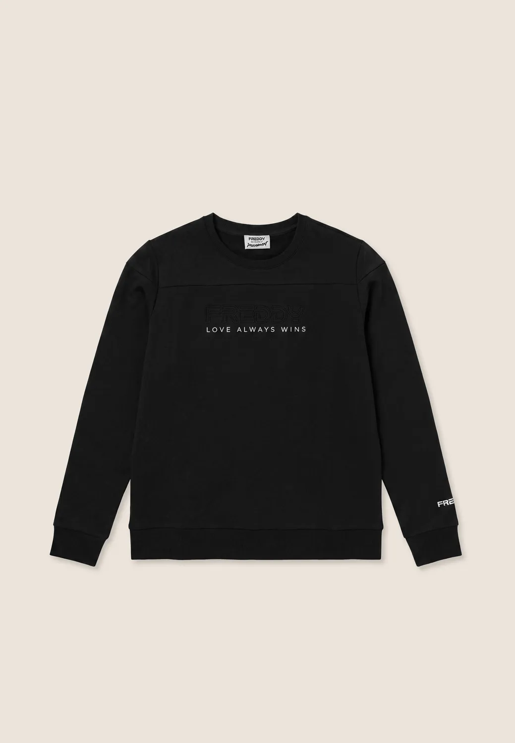 Freddy Love Sweatshirt Schwarz Stick Rundhals