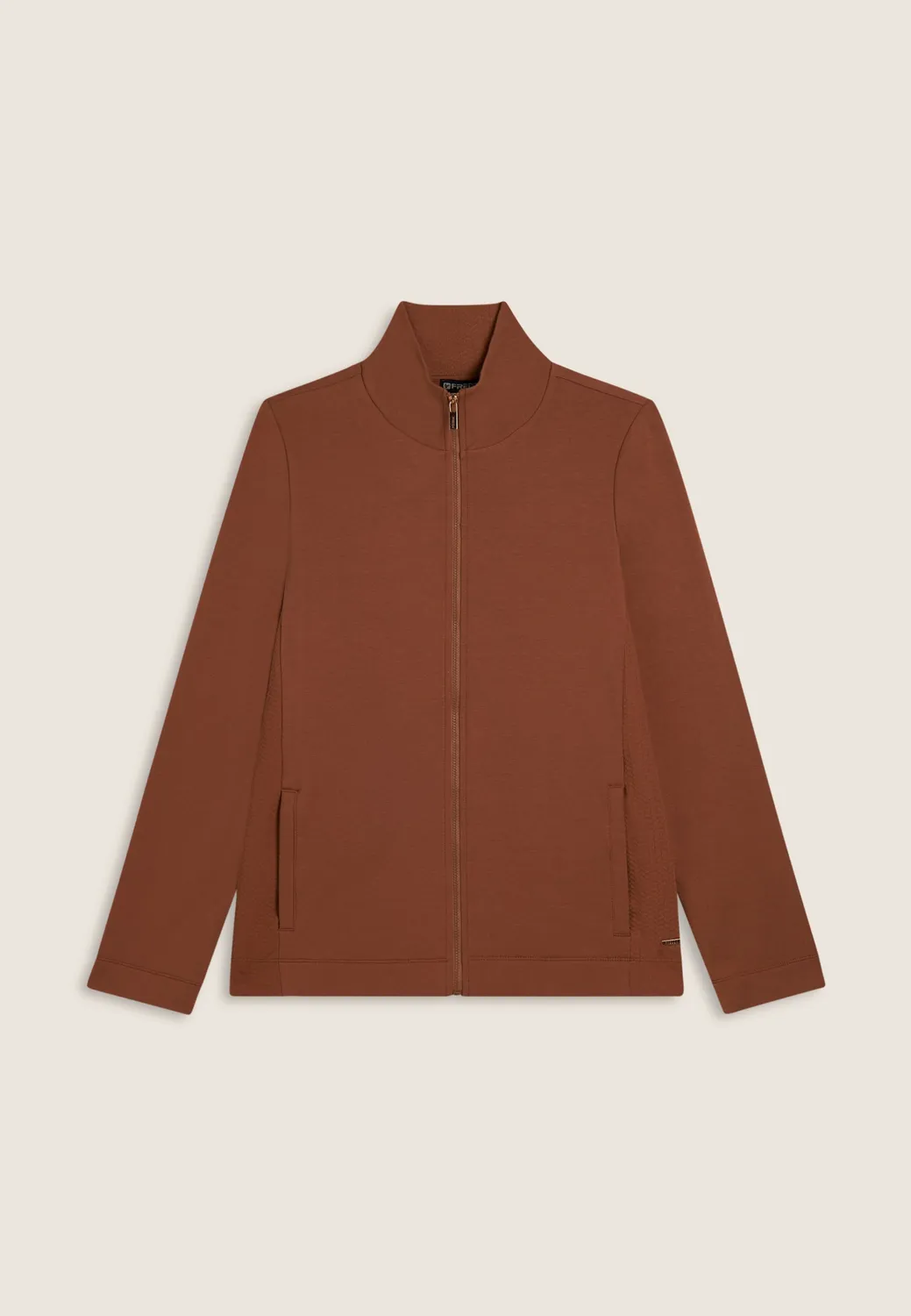 Freddy Full-Zip Micro-Zopf Sweatjacke Damen Schwarz