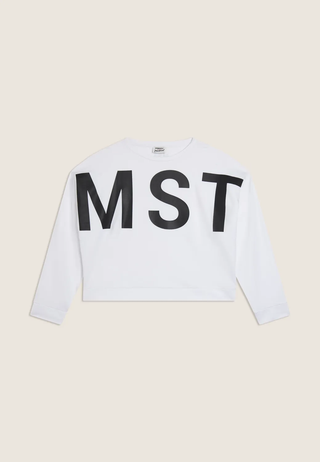 Freddy Cropped Sweatshirt MST Print Schwarz