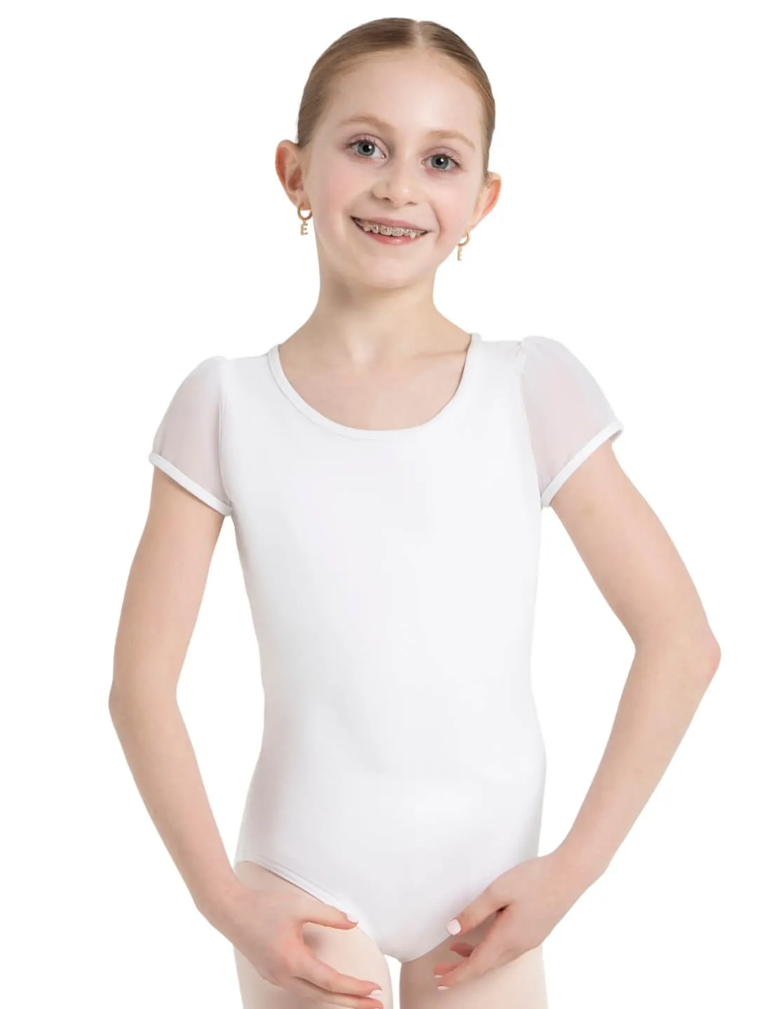Capezio 11311C Kindertrikot Schwarz Puffärmel