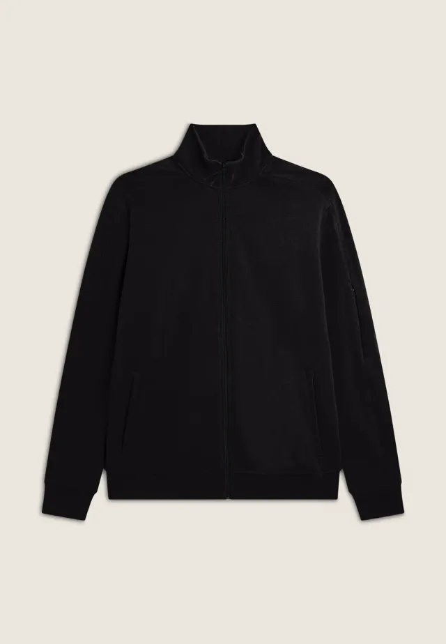 Freddy Herren Sweatjacke Stehkragen Schwarz S warm