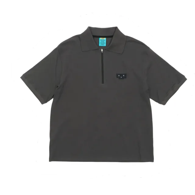 UNNA Polo Run Shirt Poloshirt Off Black Bio-Baumwolle
