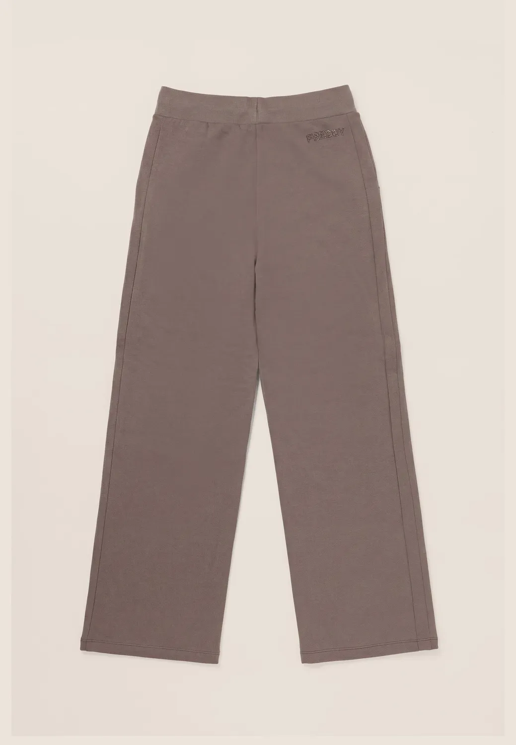 Freddy Wide Leg Sporthose Damen Falcon Brown Modal